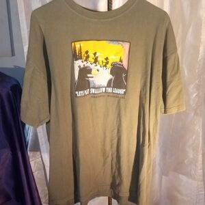 Men's Olive Graphic T-Shirt